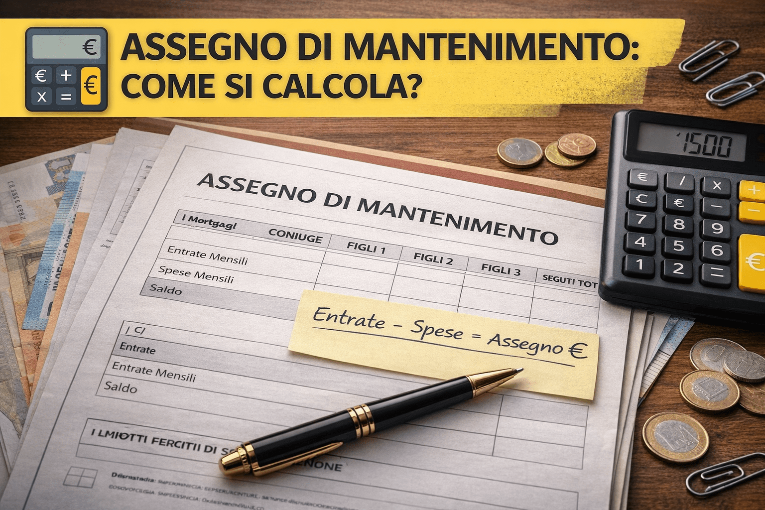 Come Si Calcola L'assegno Di Mantenimento?