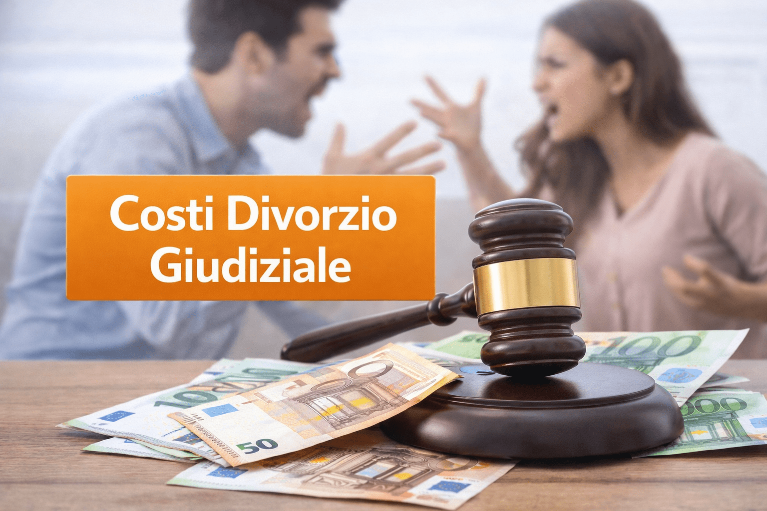 Scopri I costi del Divorzio Giudiziale. come funziona quando si litiga